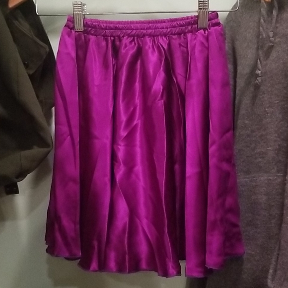 donated*⚡*'NEW* 100% Silk mini skirt - Picture 1 of 3